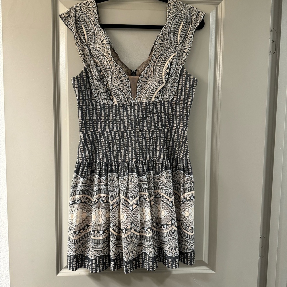 BCBG Pattern Lace Dress